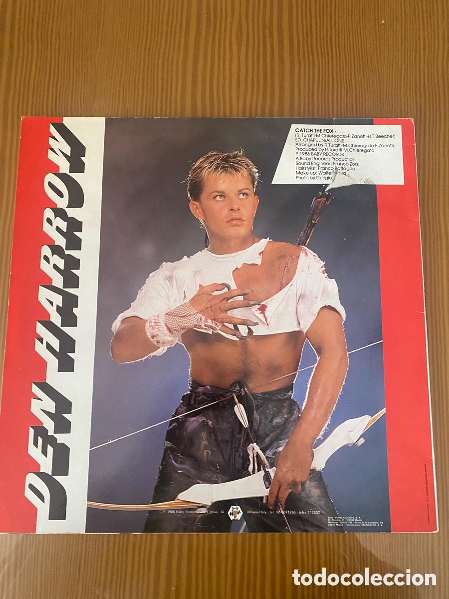 Discos de vinilo: Disco de Vinilo (Maxi) Den Harrow &ldquo;Catch The Fox&rdquo; - Foto 2