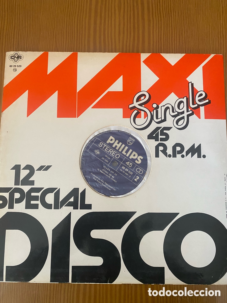 Discos de vinilo: Disco de Vinilo (Maxi) Stars On 45 - Foto 2