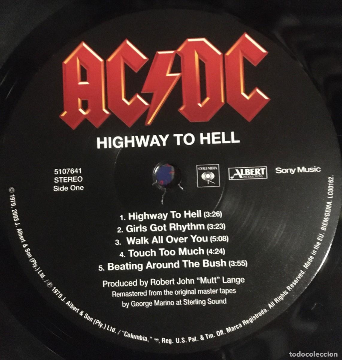 Discos de vinilo: AC/DC - HIGHWAY TO HELL, LP reedici&oacute;n EU 2009 - Foto 2