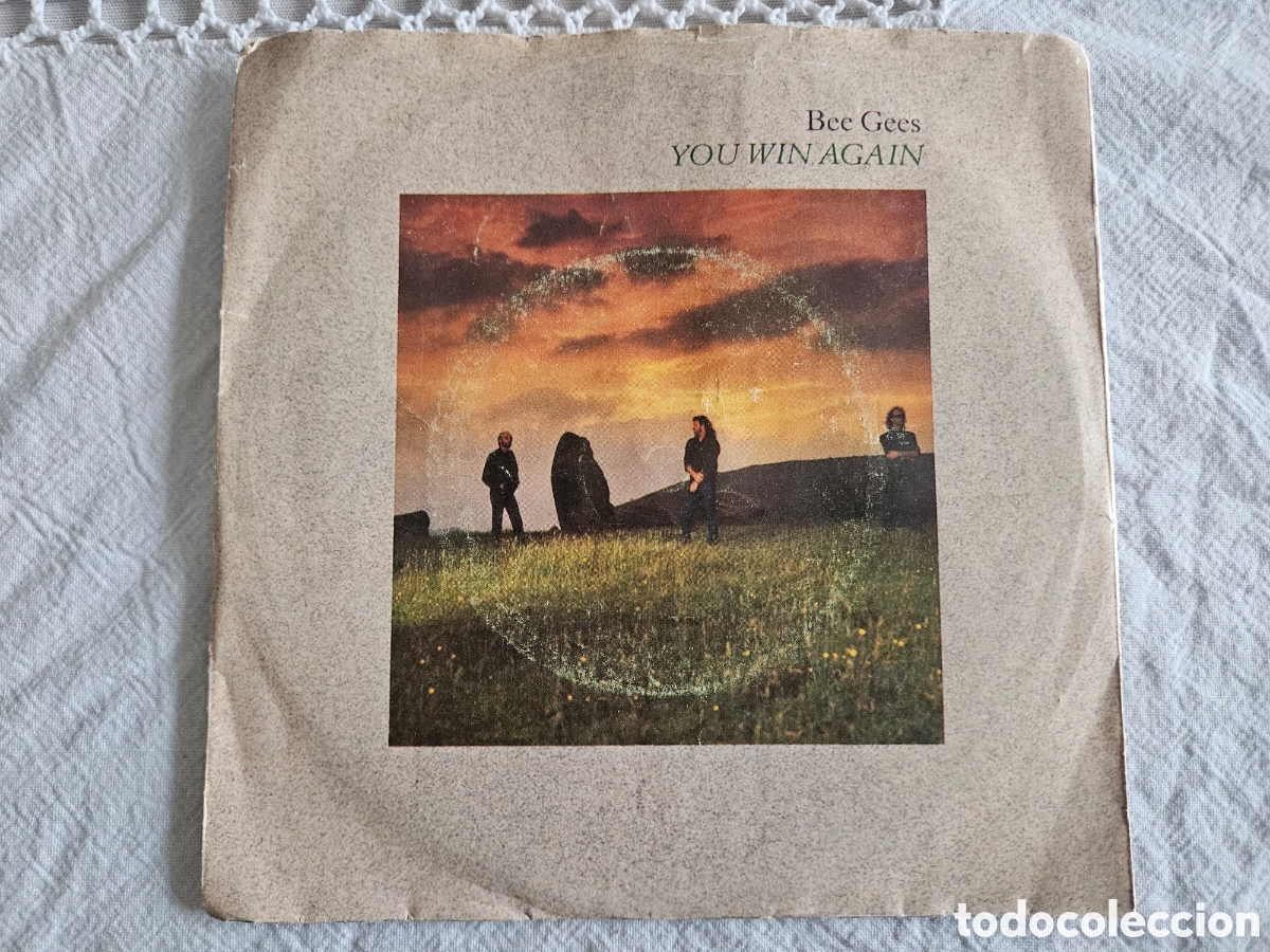 Discos de vinilo: BEE GEES YOU WIN AGAIN - Foto 1