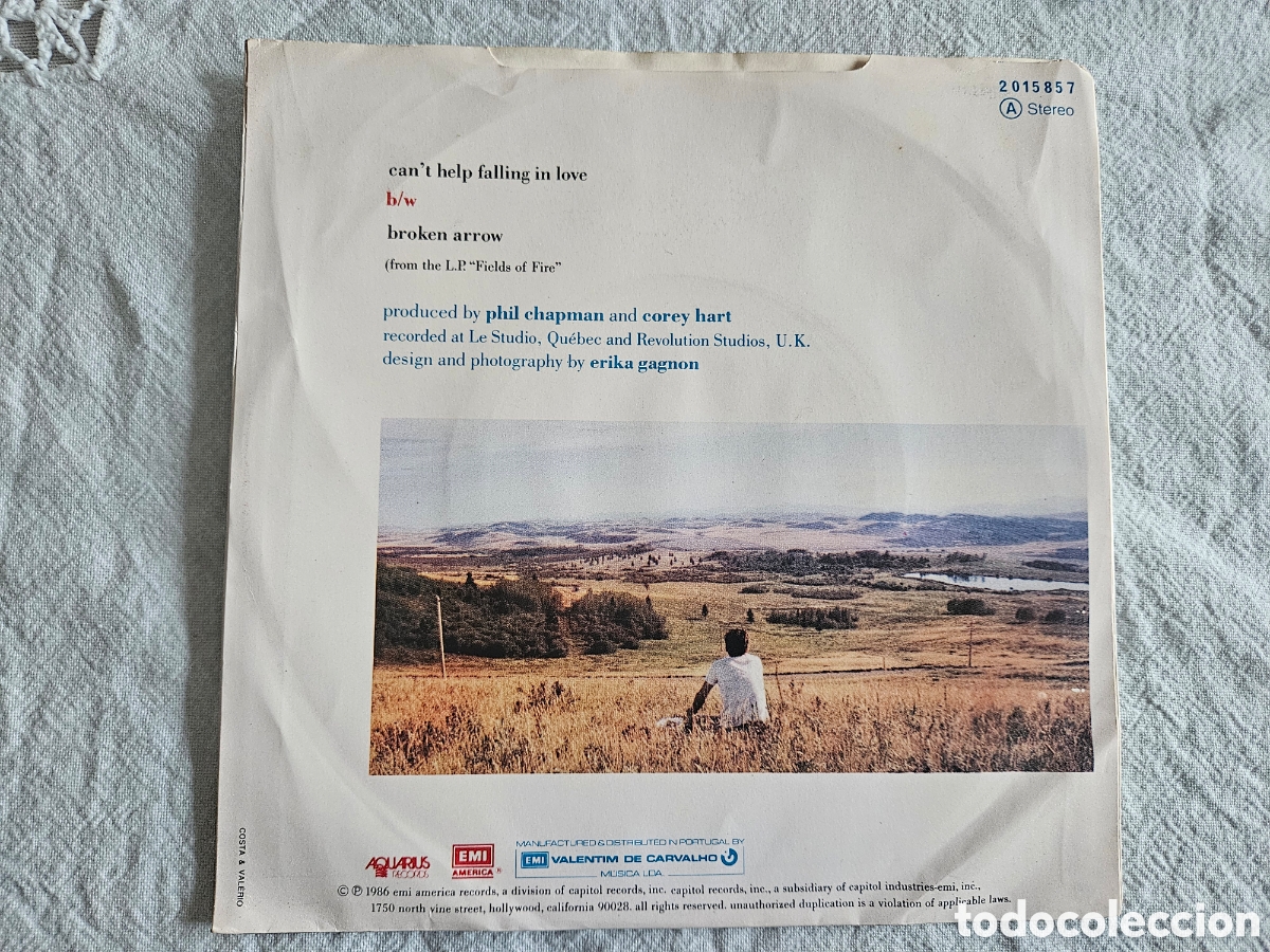 Discos de vinilo: COREY HART CANT HELP FALLING IN LOVE - Foto 3