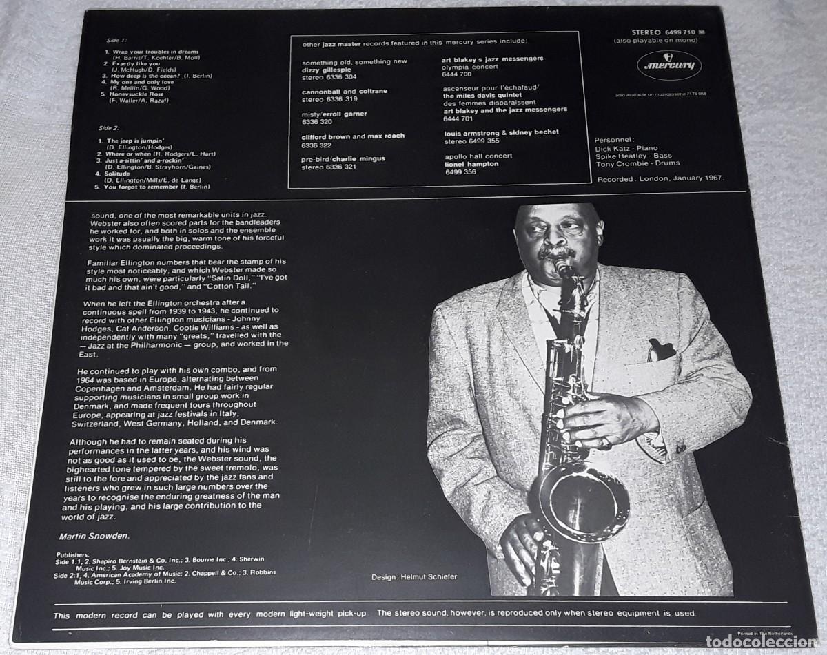 Discos de vinilo: LP - BEN WEBSTER - REMEMBER - MADE IN HOLLAND - Foto 2