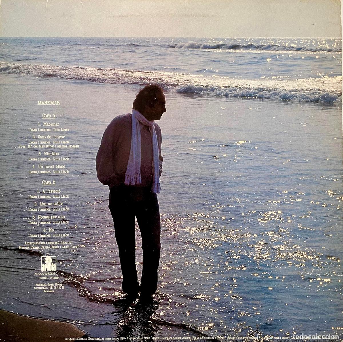 Discos de vinilo: LLUIS LLACH. MAREMAR. LP ORIGINAL 1985 - Foto 2