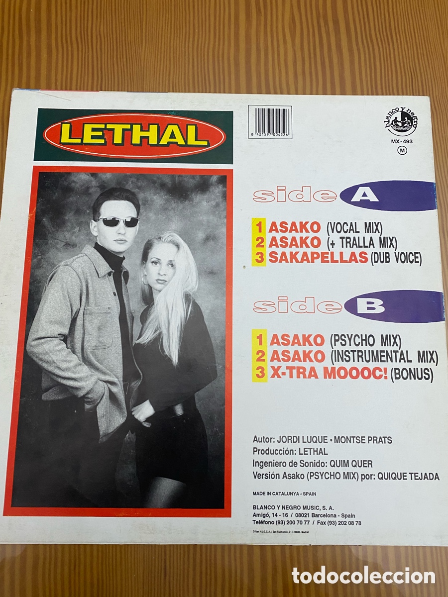 Discos de vinilo: Disco de Vinilo (LP) Lethal &ldquo;Asako&rdquo; - Foto 2