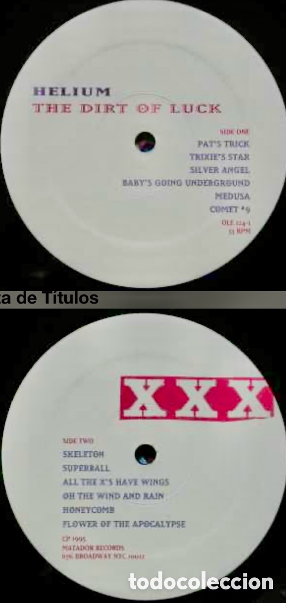 Discos de vinilo: PRDCINTADO USA Helium disco de vinilo - Foto 2