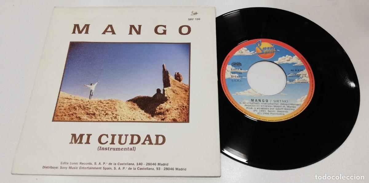Discos de vinilo: SCO110-Mango - Mi Ciudad (7&rdquo;) - Foto 2