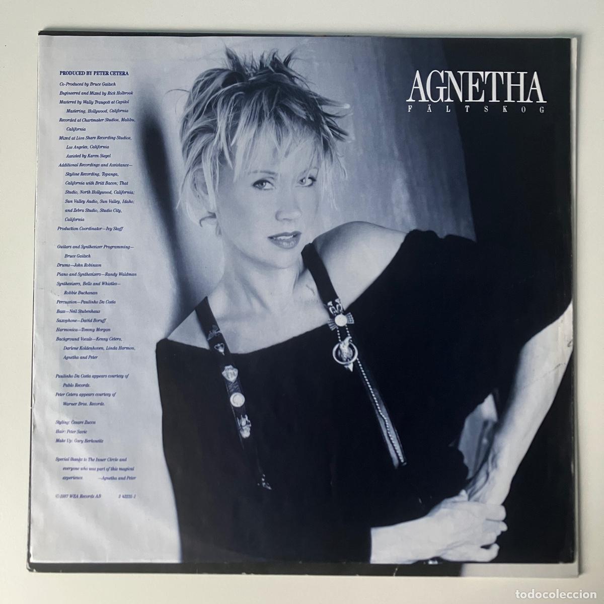 Discos de vinilo: Agnetha F&auml;ltskog &ndash; I Stand Alone, Europe 1986 WEA - Foto 3