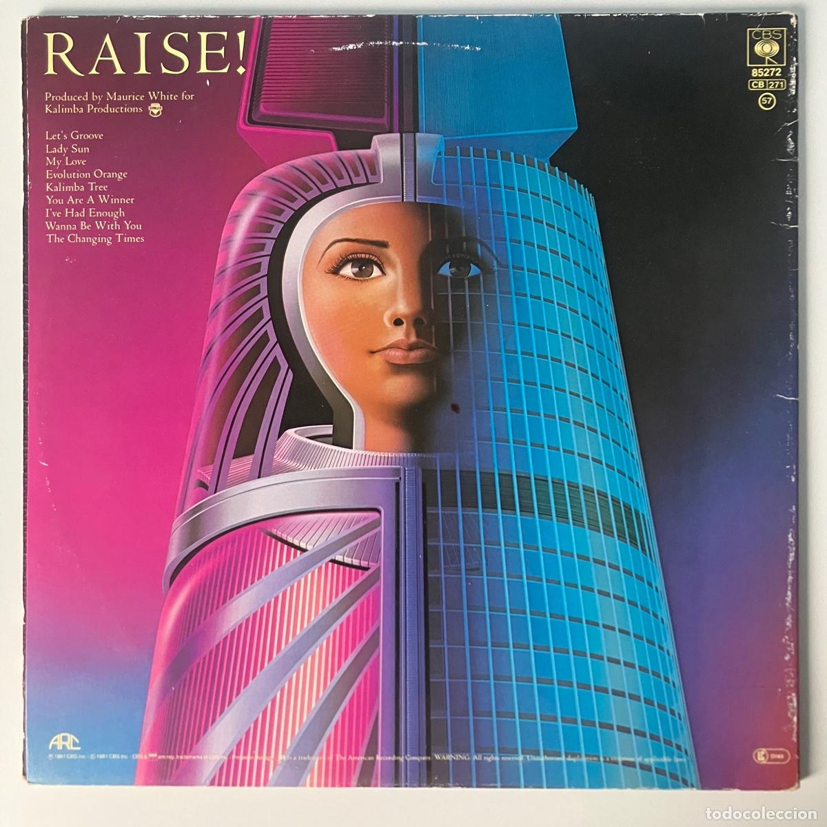 Discos de vinilo: Earth, Wind & Fire &lrm;&ndash; Raise!, Europe 1987 CBS - Foto 2