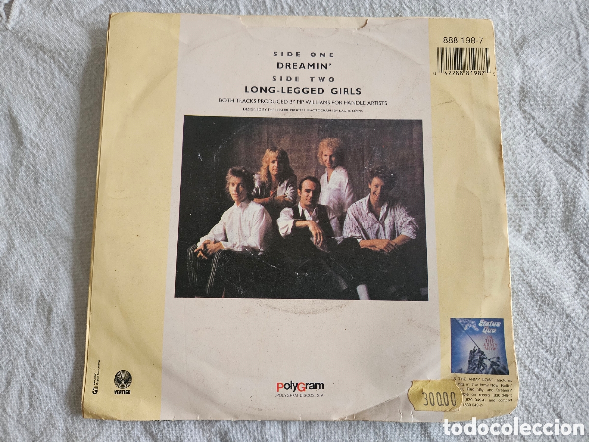 Discos de vinilo: Single Status Quo Dreamin - Foto 3
