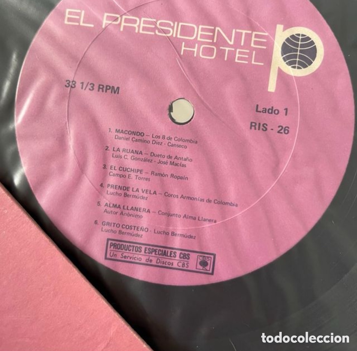 Discos de vinilo: Vinilo SALSA El presidente Hotel - Foto 2