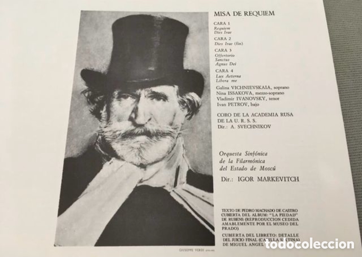 Discos de vinilo: Verdi Requiem - LP Doble Vinilo - Foto 2