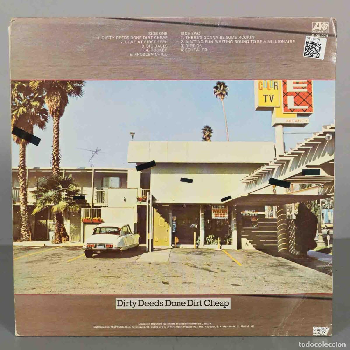 Discos de vinilo: LP. AC/DC &ndash; Dirty Deeds Done Dirt Cheap - Foto 2