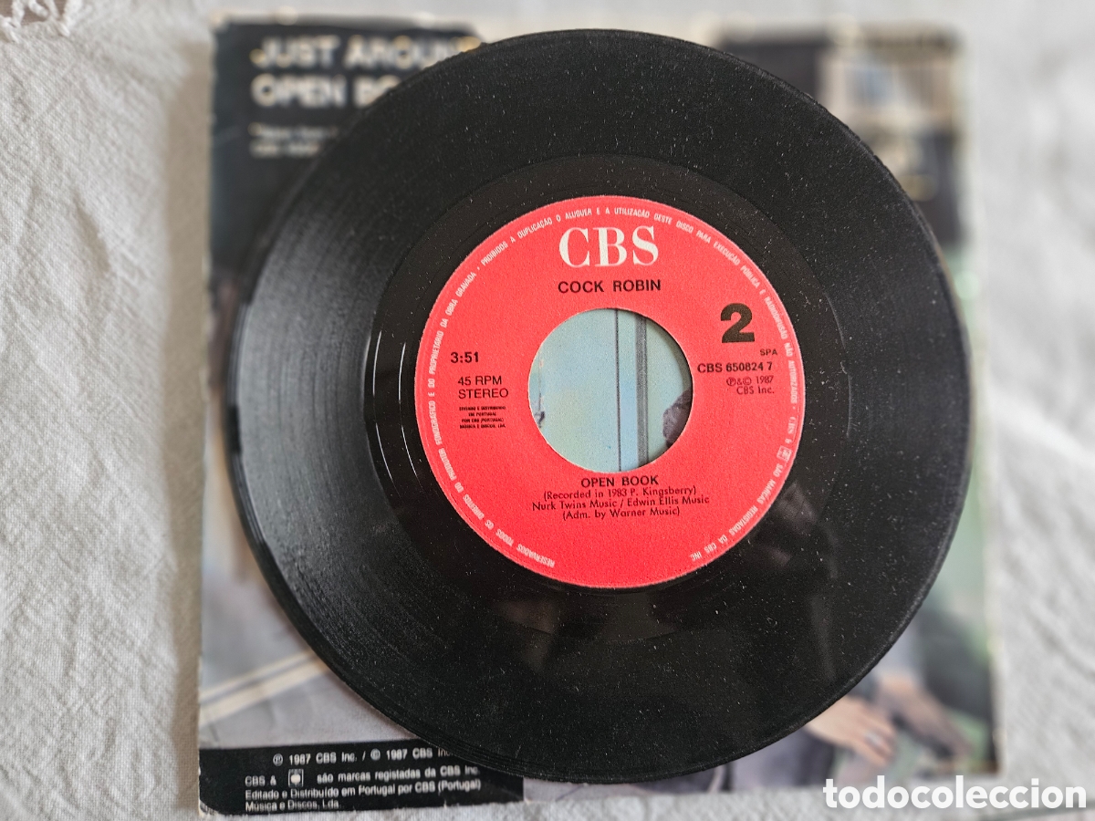 Discos de vinilo: COCK ROBIN JUST AROUND THE CORNER - Foto 2