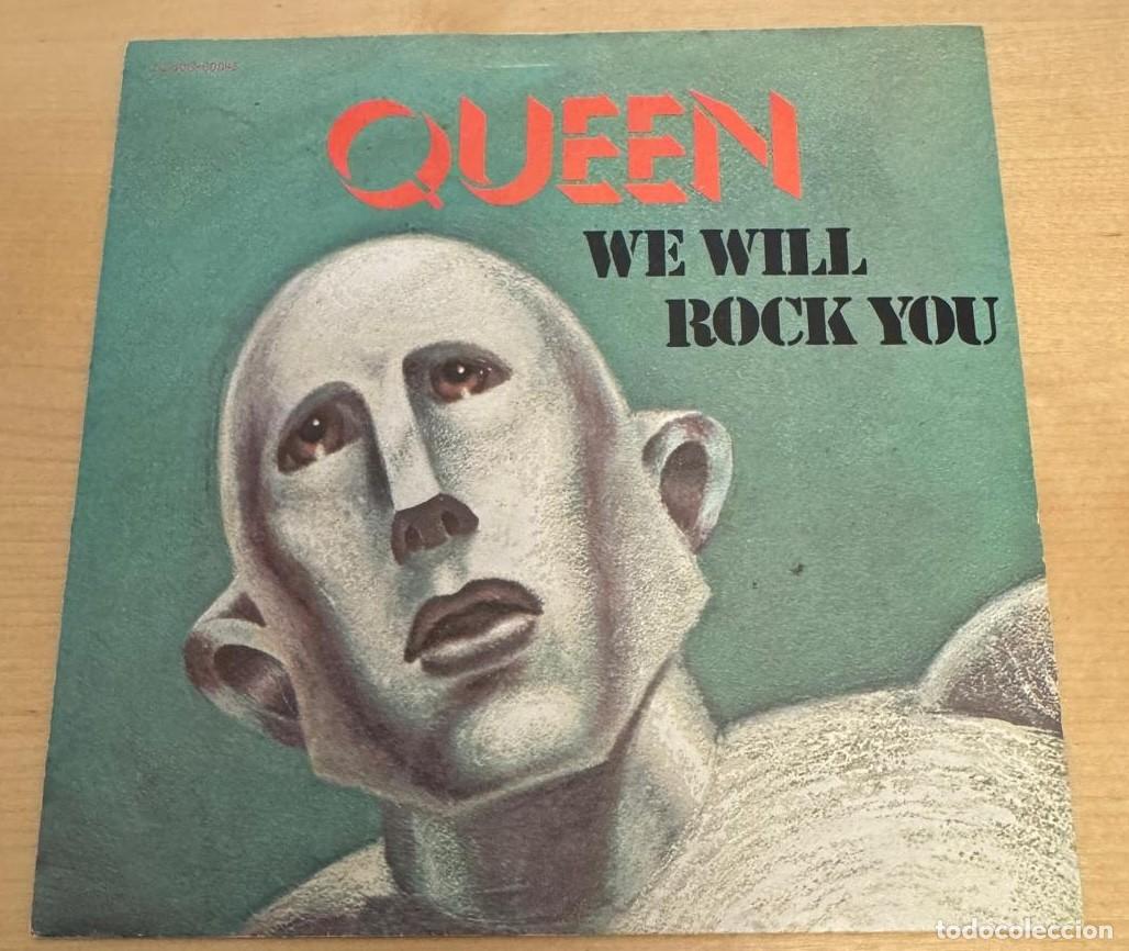 Discos de vinilo: Queen 45t We will rock you EX EX - Foto 1