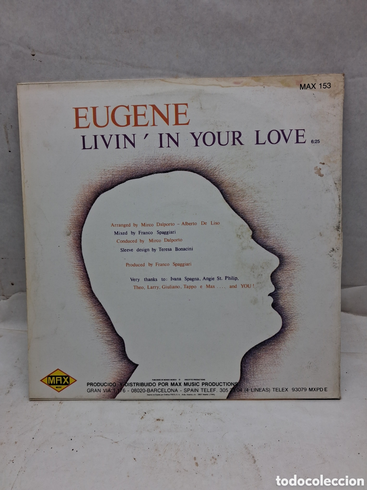 Discos de vinilo: Maxi Eugene livin in your love - Foto 2