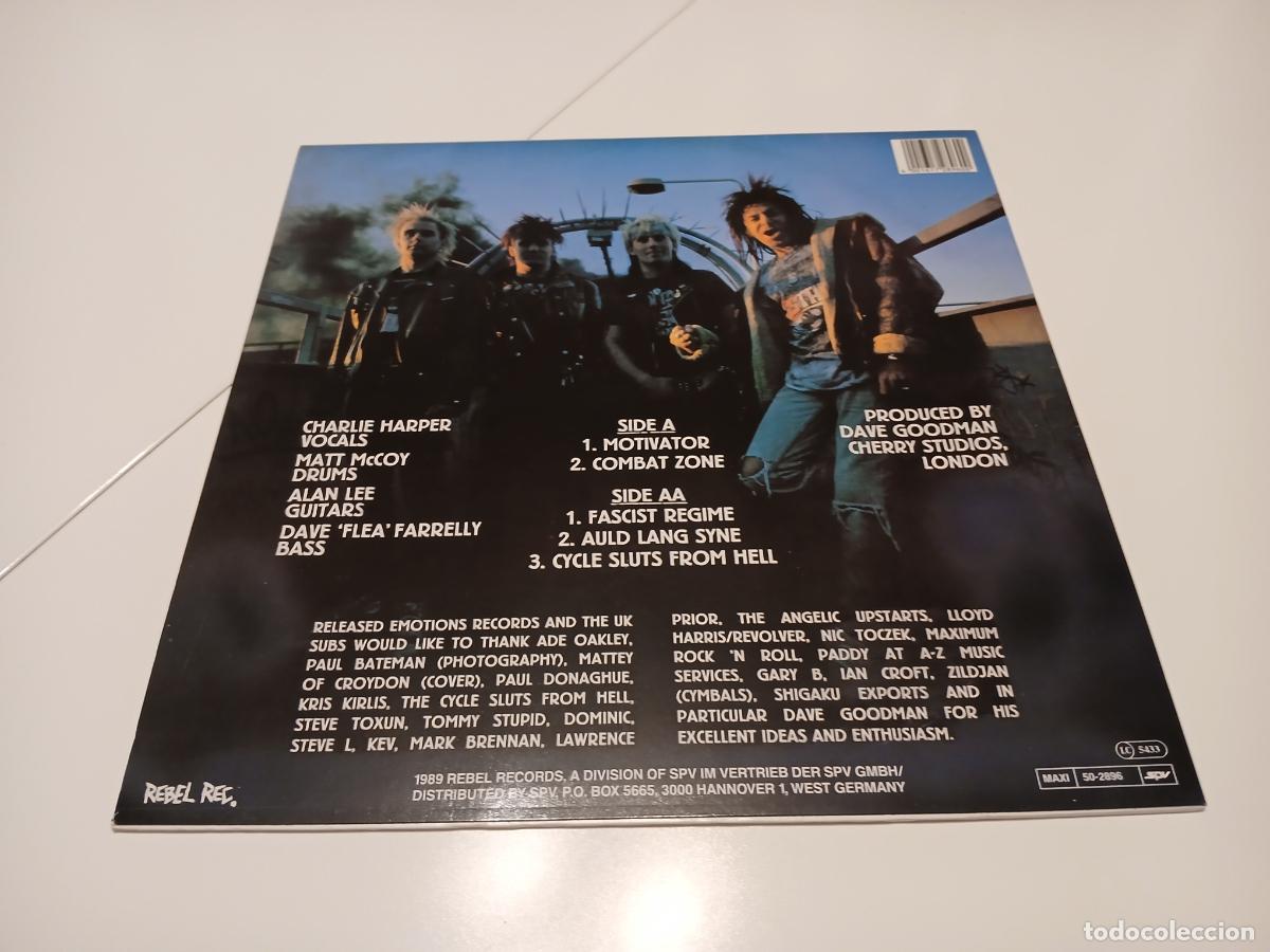Discos de vinilo: U.K. Subs &ndash; Motivator- (1989) maxi-single - Foto 7