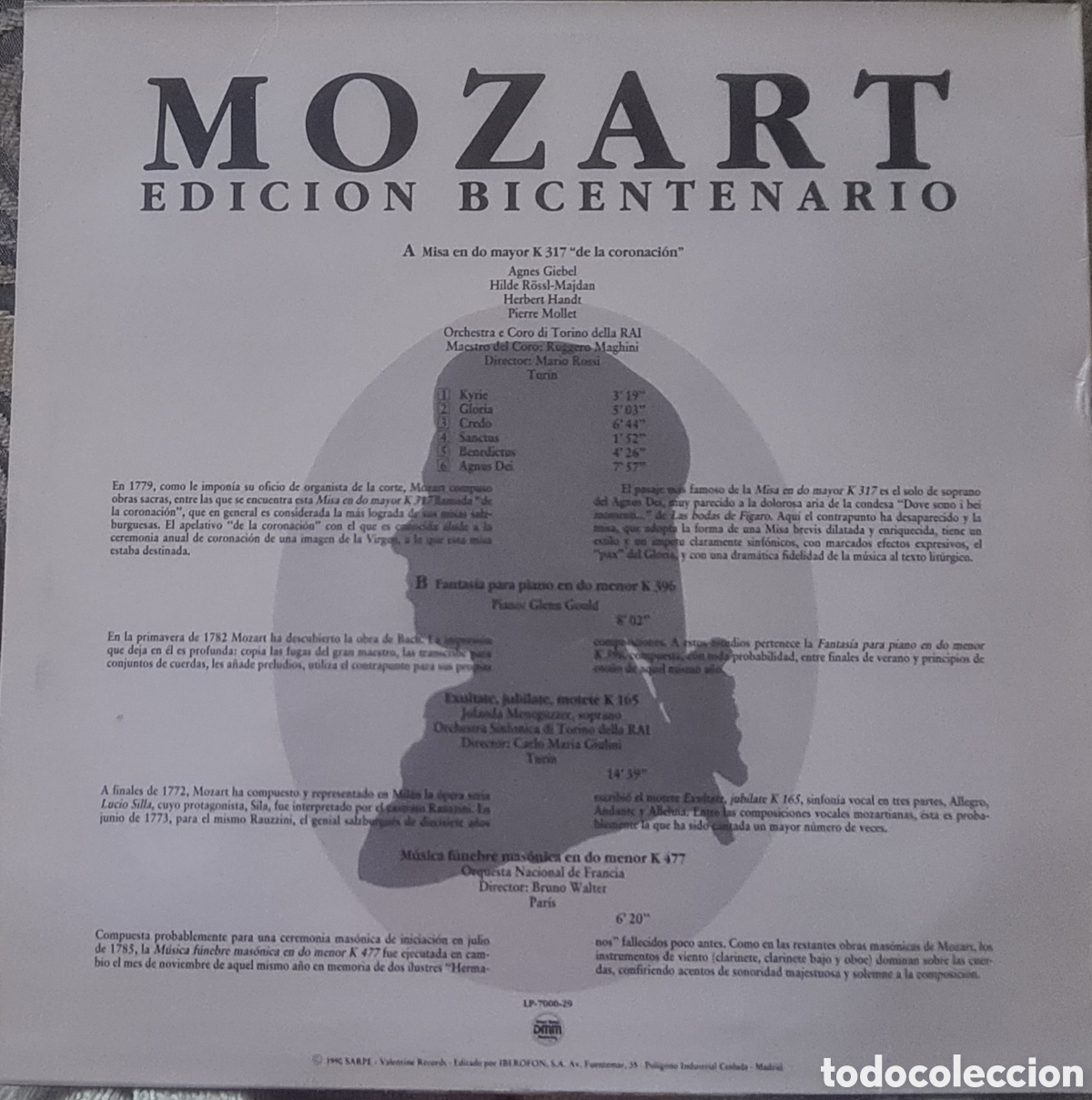 Discos de vinilo: Mozart, edici&oacute;n bicentenario - Foto 2