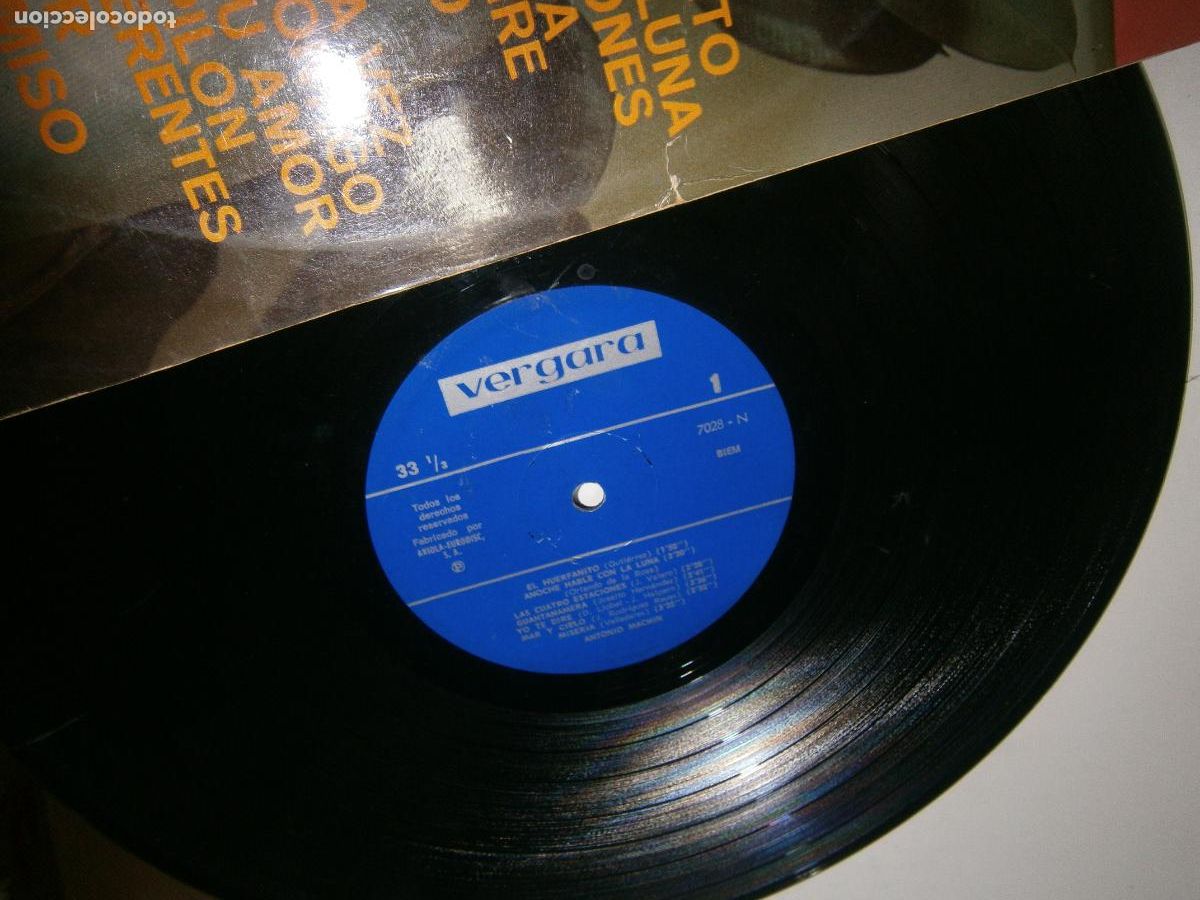 Discos de vinilo: ANTIGUO LP VINILO - ANTONIO MACHIN - Foto 2