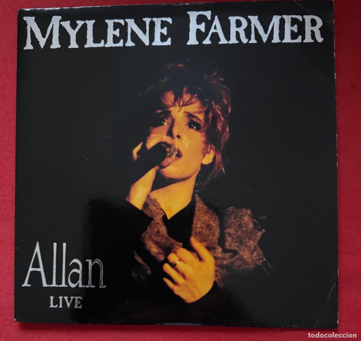 Discos de vinilo: Mylene Farmer 45t Alan live EX EX single - Foto 1