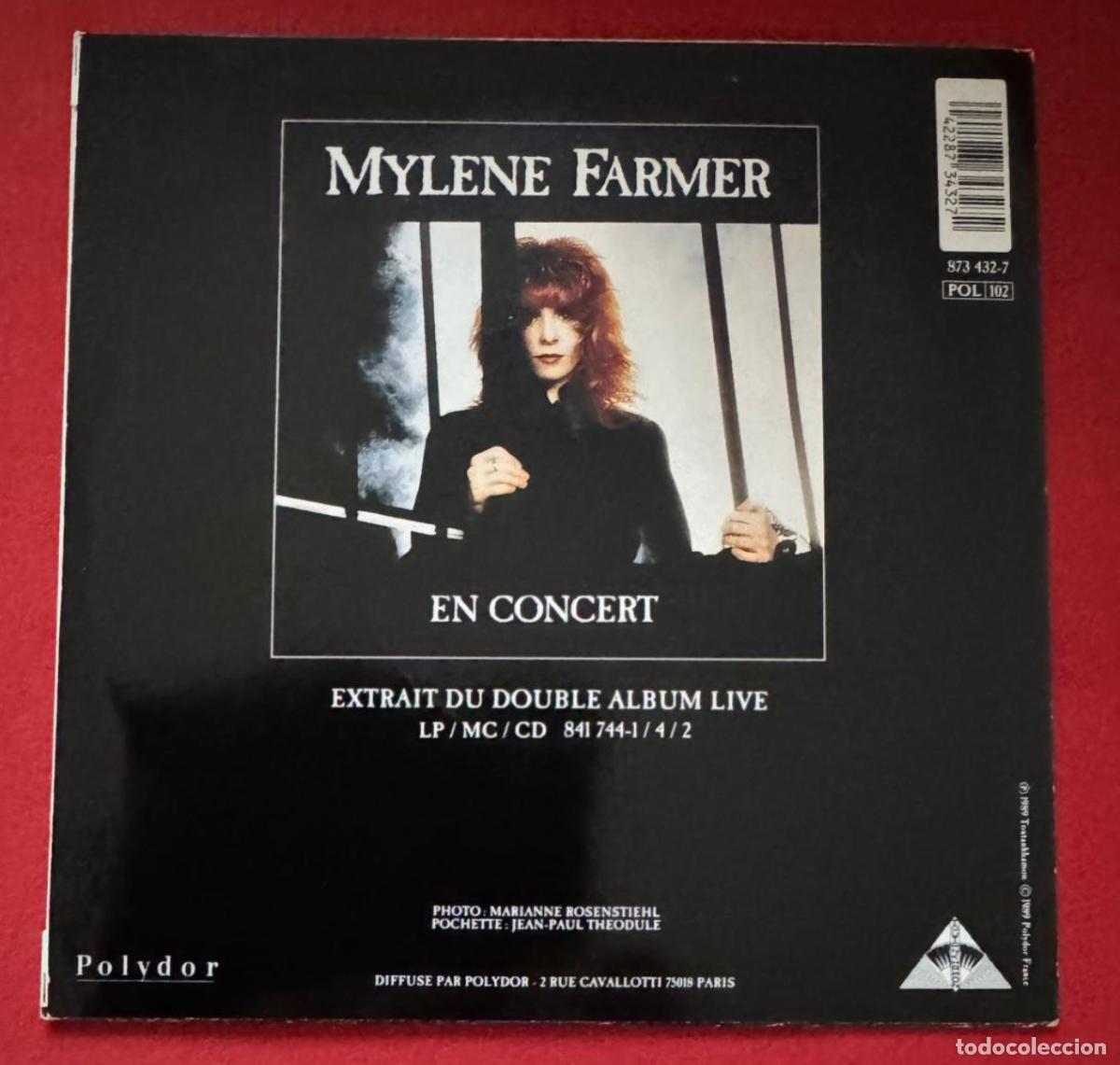 Discos de vinilo: Mylene Farmer 45t Alan live EX EX single - Foto 3