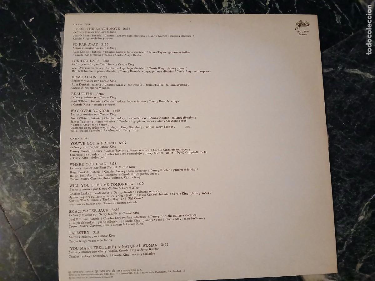 Discos de vinilo: Carole King - Tapestry - Foto 2
