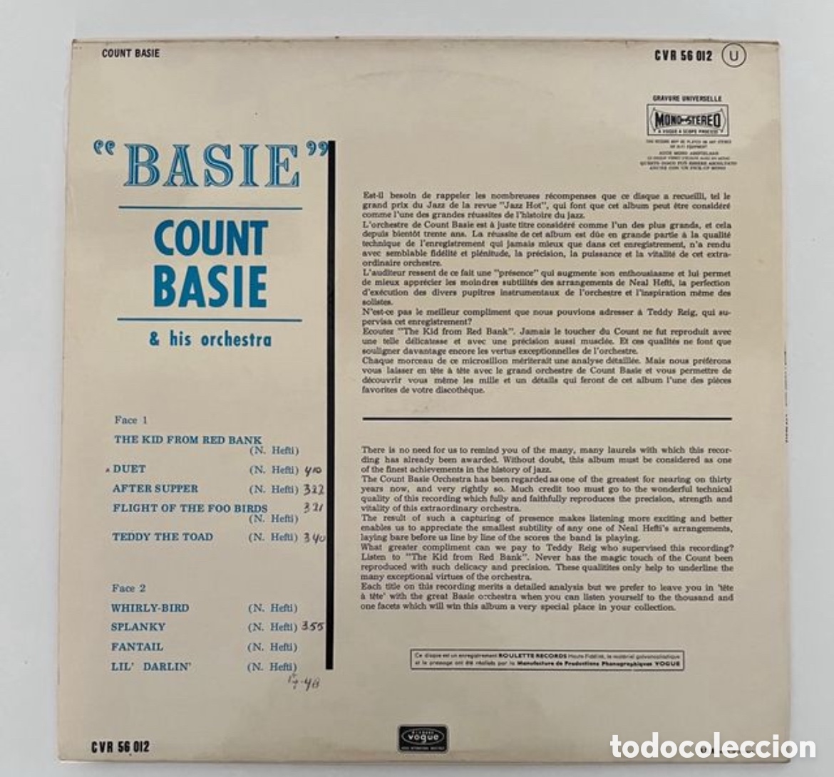 Discos de vinilo: Vinilo Count Basie - E=MC2 - Foto 2