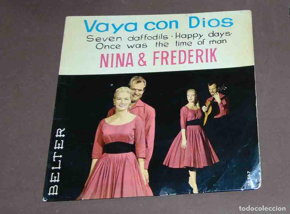 Discos de vinilo: NINA & FREDERIK - VAYA CON DIOS + 3 - EP - Foto 1