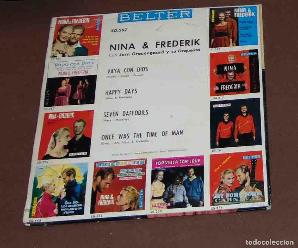 Discos de vinilo: NINA & FREDERIK - VAYA CON DIOS + 3 - EP - Foto 3