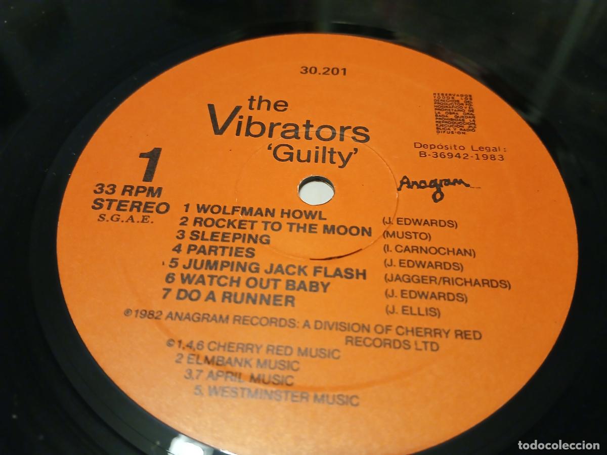 Discos de vinilo: The Vibrators &ndash; Guilty- (1983) LP disco vinilo - Foto 2