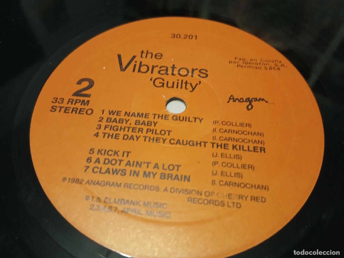 Discos de vinilo: The Vibrators &ndash; Guilty- (1983) LP disco vinilo - Foto 3