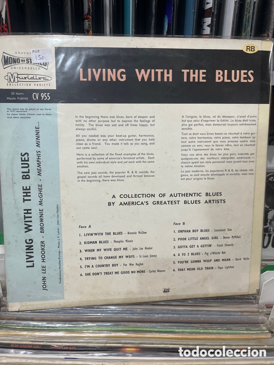 Discos de vinilo: living with the blues john lee hooker - Foto 2