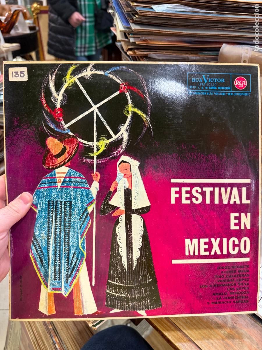 Discos de vinilo: LP FESTIVAL EN MEXICO - Foto 1