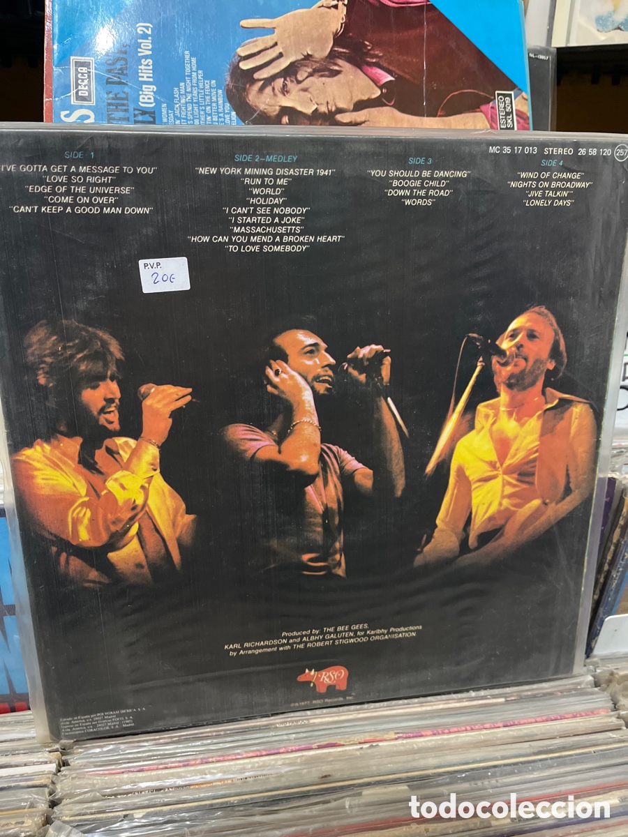 Discos de vinilo: here at last bee gees live - Foto 2