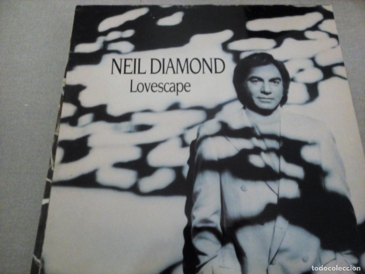 Discos de vinilo: NEIL DIAMOND LOVESCAPE LP CON LETRAS - Foto 1