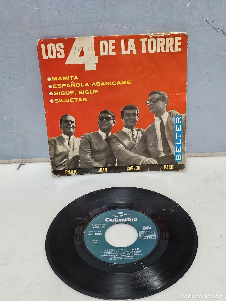 Discos de vinilo: disco de vinilo singles los 4 de la torre - Foto 1