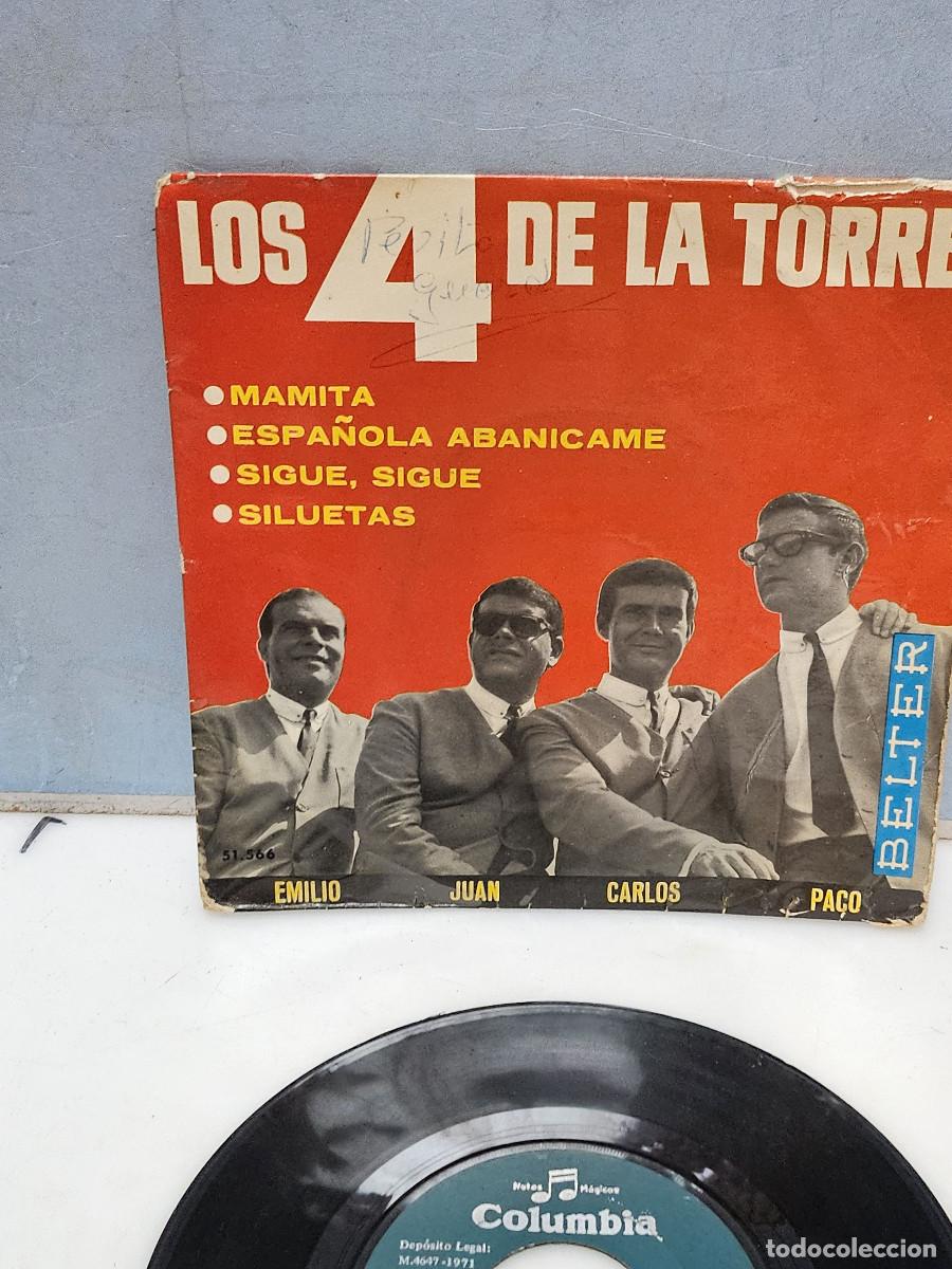 Discos de vinilo: disco de vinilo singles los 4 de la torre - Foto 2