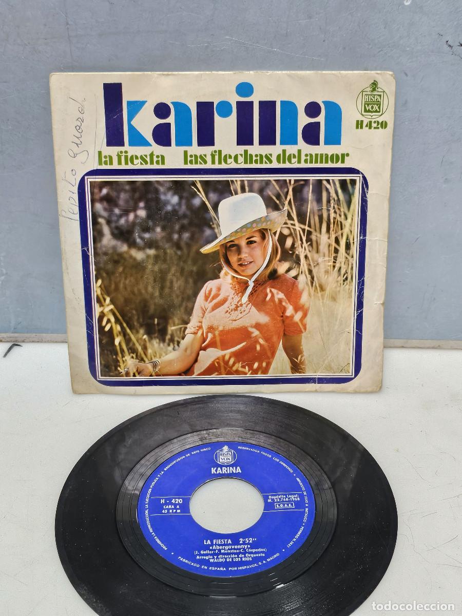 Discos de vinilo: disco de vinilo singles Karina - Foto 1