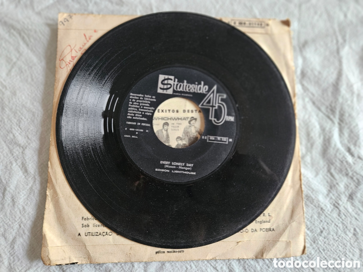 Discos de vinilo: EDISON LIGHTHOUSE / LOVE GROWS / EVERY LONELY DAY (SINGLE DE 1970) - Foto 2