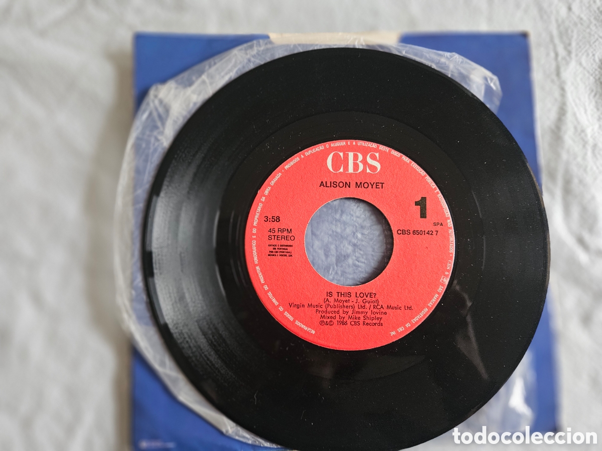 Discos de vinilo: ALISON MOYET IS THIS LOVE? - Foto 2