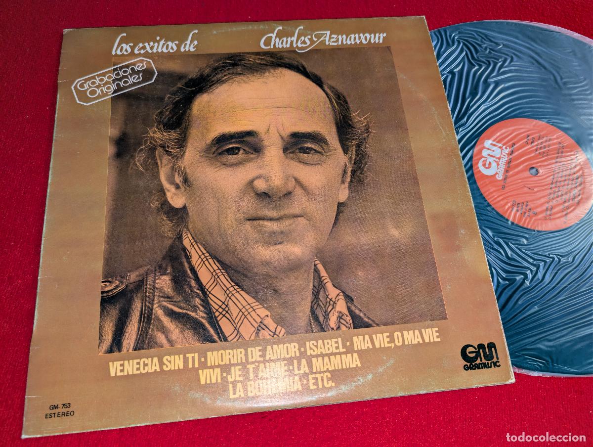 Discos de vinilo: CHARLES AZNAVOUR Los exitos de LP 1978 Gramusic ESPA&Ntilde;A SPAIN - Foto 1