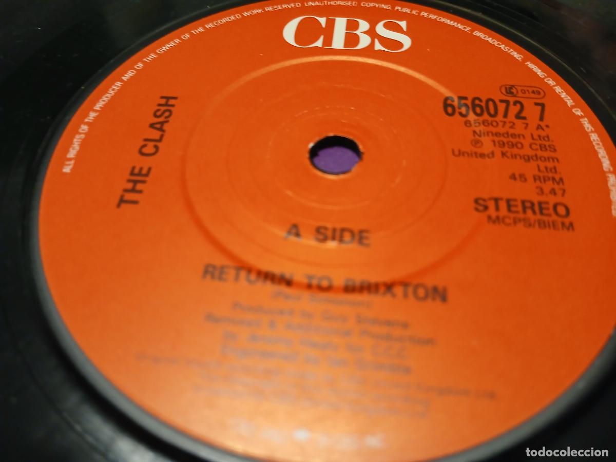Discos de vinilo: The Clash &ndash; Return To Brixton- (1990) single 7&rdquo; - Foto 3