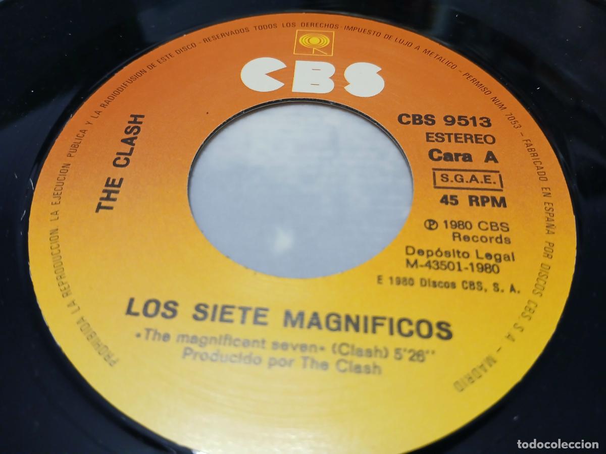 Discos de vinilo: The Clash &ndash; Los 7 Magnificos- (1981) single 7&rdquo; - Foto 3