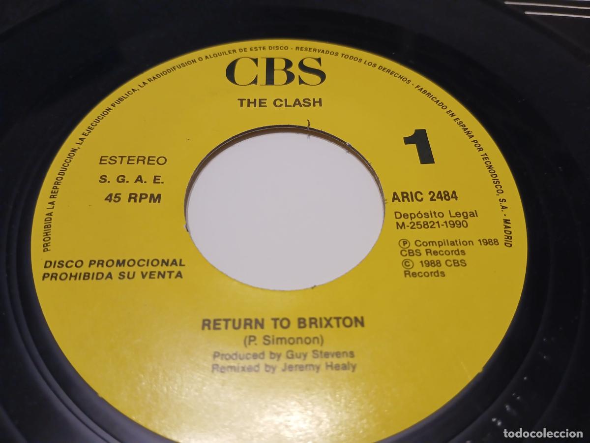 Discos de vinilo: The Clash &ndash; Return To Brixton- (1990) single 7&rdquo; - Foto 3