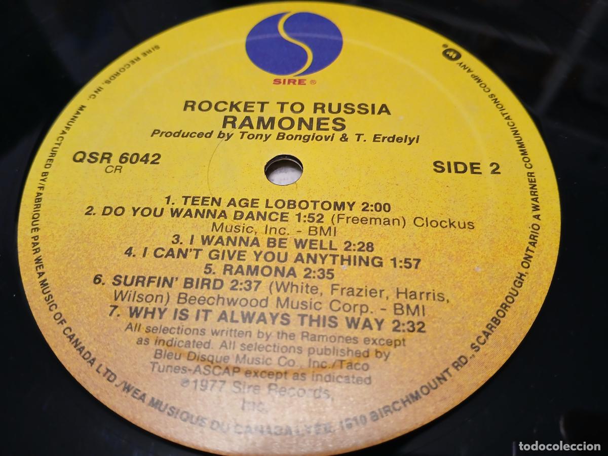 Discos de vinilo: Ramones &ndash; Rocket To Russia- LP disco vinilo - Foto 2