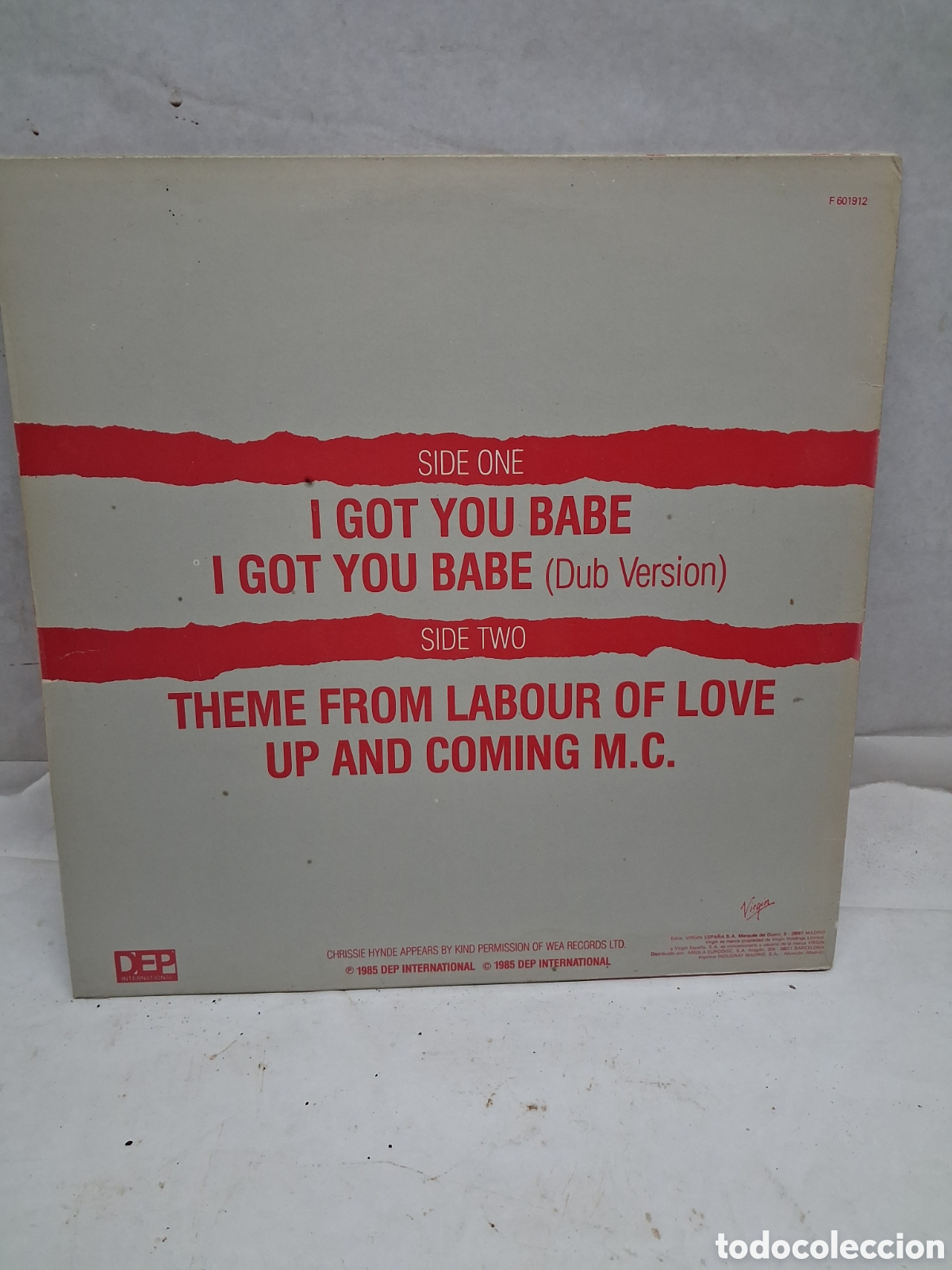 Discos de vinilo: UB40 I got you babe maxi single - Foto 2