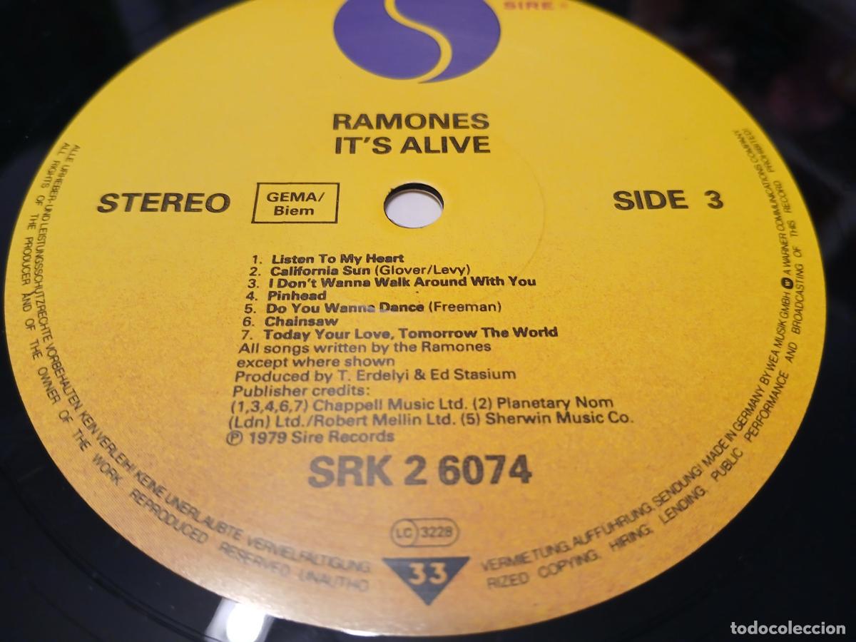 Discos de vinilo: Ramones &ndash; Its Alive- 2 X LP disco vinilo - Foto 3