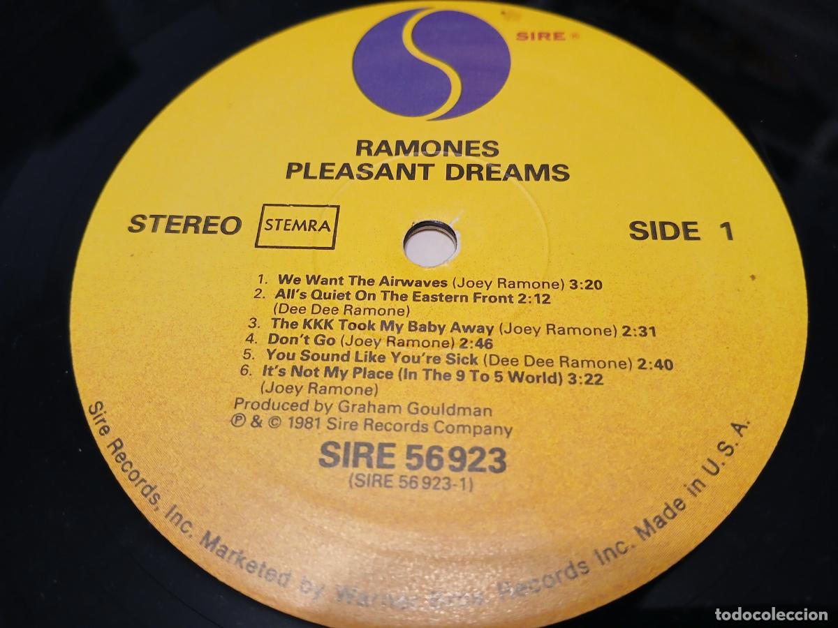 Discos de vinilo: Ramones &ndash; Pleasant Dreams- (1981) LP disco vinilo - Foto 2