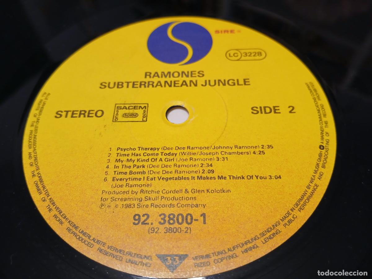 Discos de vinilo: Ramones &lrm;&ndash; Subterranean Jungle- (1983) LP disco vinilo - Foto 2