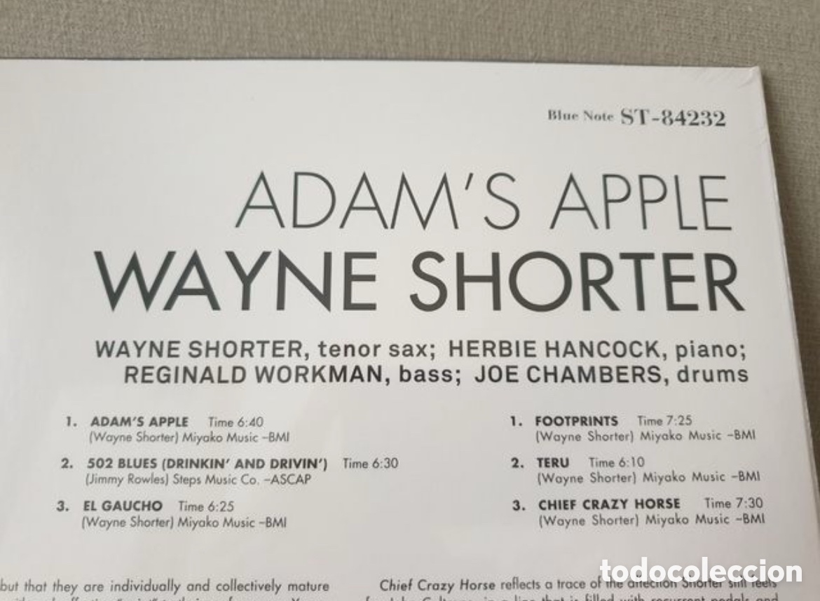 Discos de vinilo: Vinilo Blue Note - Wayne Shorter - Adams Apple - Foto 4