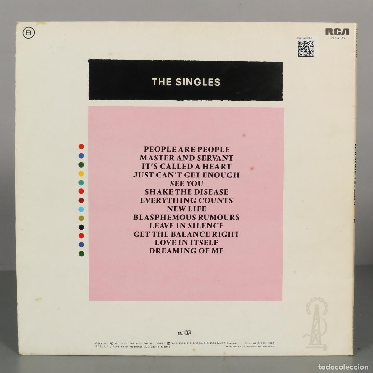 Discos de vinilo: LP. Depeche Mode &ndash; The Singles 81&rarr;85 - Foto 2